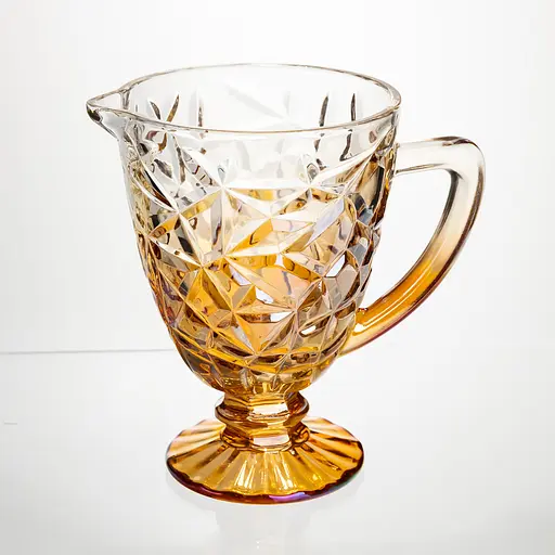 Кувшин стеклянный для компота 1.2 л ребристый графин для лимонада мохито сангрии напитков Yiwu HP-19-187 - фото 1