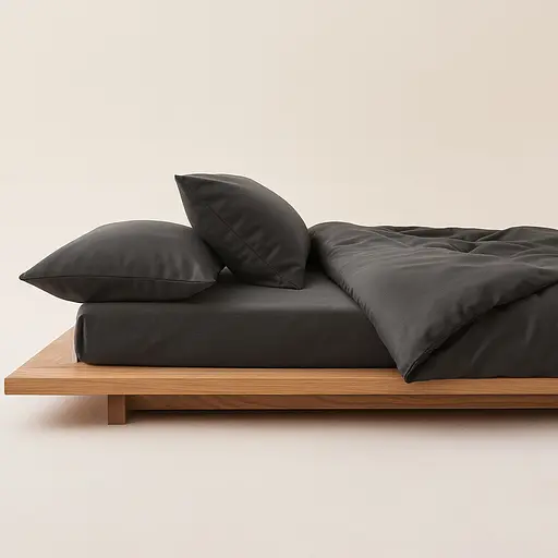 Комплект постільної білизни Ideia Сатин євро 200х220 см (8-36088_т/сірий)