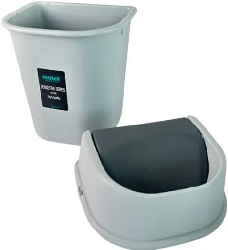 Контейнер для муcора Motek 6 л Серый (СPY-113)  - фото 5
