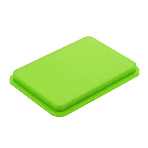 Форма силіконова для випічки хлібних паличок Гриссіні 15х11х1 см, A-plus Салатовий 86257 - фото 5