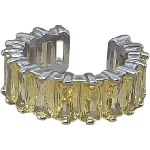 Серебряная серьга-кафф на хеликс Umax. 70124U ЖЕЛ