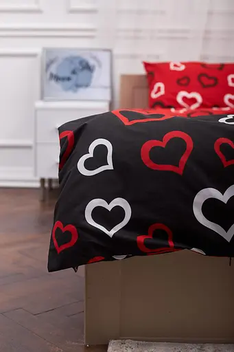 Комплект постельного белья Moon&Star евро 200х220 наволочки 4х50х70 Love Cats Бязь Gold Люкс - фото 5