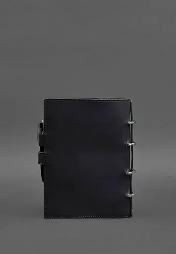 Шкіряний блокнот з датованим блоком (Софт-бук) 9.1 темно-синій - фото 4