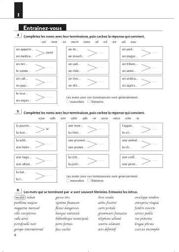 Les 500 Exercices de Grammaire Livre d'eleve A2 + corriges - фото 8