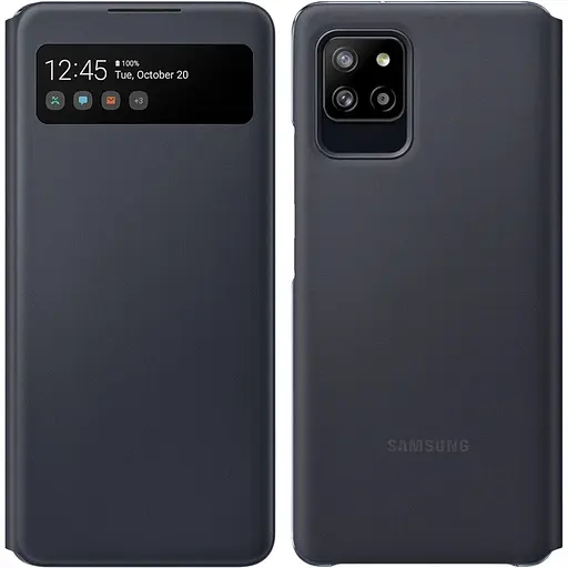 Оригінальний чохол-книжка Samsung для Galaxy A42 5G S-View Clear View Cover Smart Чорний (EF-EA426PBEGRU)