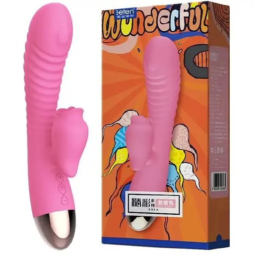 Вибратор-кролик Leten Wonderful Pink - фото 2