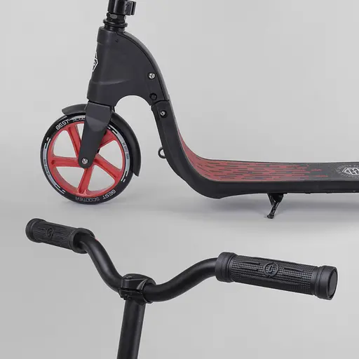 Самокат Best Scooter 92х48х104 см Чорно-червоний 000231513 - фото 5