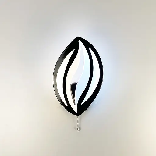 Бра LED у формі пелюстки чорного кольору Line F 2325/1 BK - фото 4