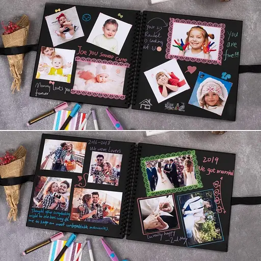 Персоналізований фотоальбом для скрапбукінгу з набором аксесуарів 12x12-дюймовий - фото 4
