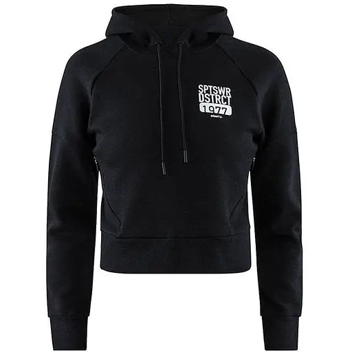 Кофта Craft District Hoodie Woman XS Черный (1068-1907189 XS 999000)