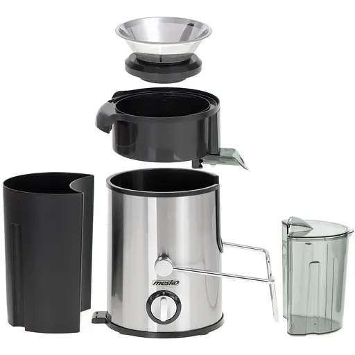 Соковижималка Mesko MS 4126 black 600Вт/ контейнер для соку-0,45л/ контейнер для м'якоті-1,5л - фото 4