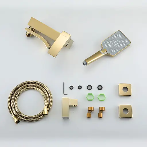 Смеситель для ванны Gappo G3207-3 Золотой - фото 6