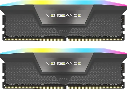 Оперативна пам'ять Corsair 32GB (2x16GB) DDR5 6000MHz Vengeance RGB Black (CMH32GX5M2E6000Z36)