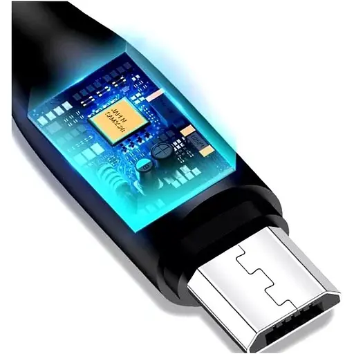 Кабель Usams U18 Round USB-A to Micro-USB 2A Black [66985] - фото 3