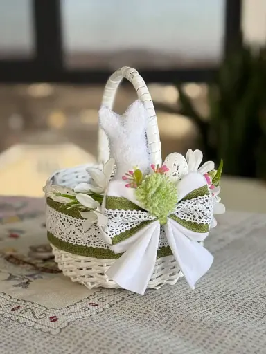Пасхальная корзина 15х15х18см hand-made 4 MIS LT - фото 1