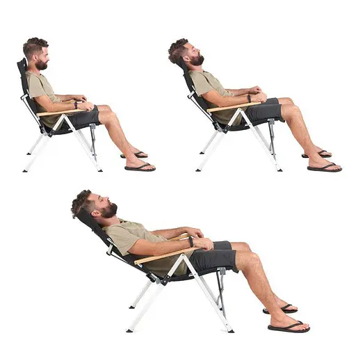 Складное туристическое кресло Naturehike NH17T003-Y алюминий (Черный) - фото 4