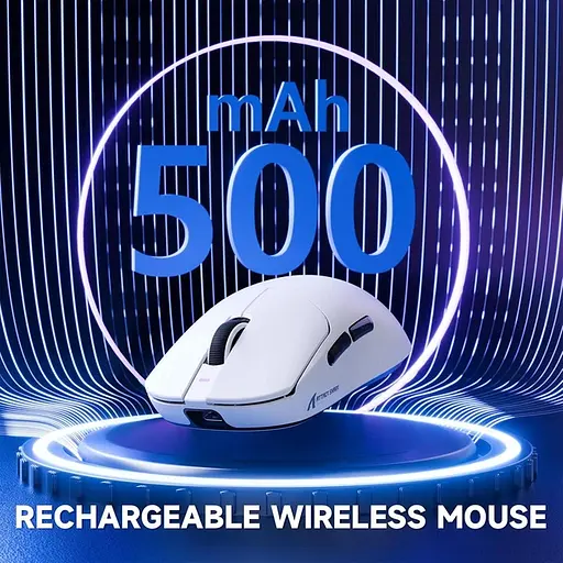 Ігрова бездротова мишка Attack Shark X8 Pro / Три режими підключення / 8К / Сенсор PAW3395 Pro / White - фото 3