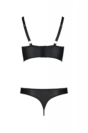 Комплект из экокожи Passion Malwia Bikini black 4XL/5XL - фото 4