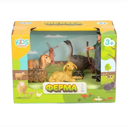 Дитячий іграшковий набір Ферма Kids Team Q9899-T7_4 гусак, вівця, кролик - фото 1