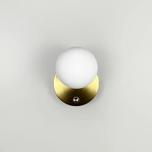 Бра Arcola в мінімалістичному латунному корпусі 15х13 см Line F Арт. WJ56/1 AB - фото 2