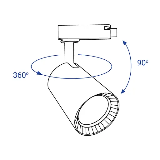 Светодиодный трековый светильник Feron AL100 12Вт 4000K черный - фото 3