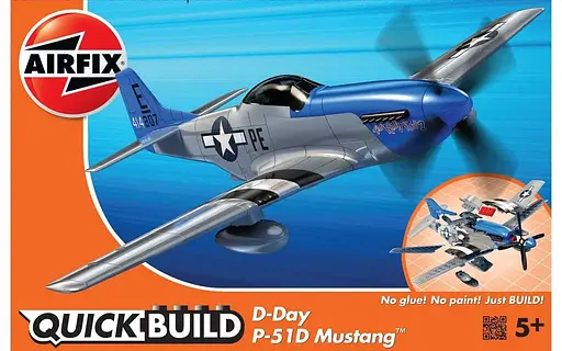 Конструктор Airfix літак Quickbuild-Day Mustang багатобарвний J6046