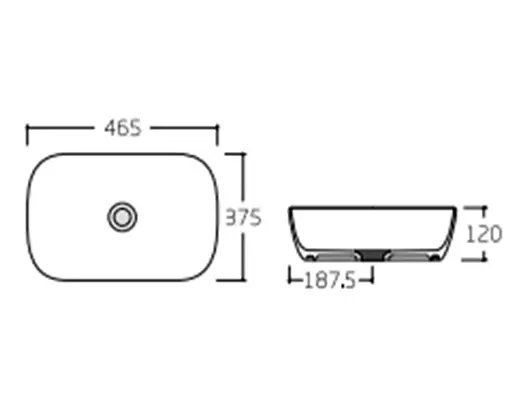 Раковина Qtap Aquarius без донного клапана QT21112185WN - фото 5