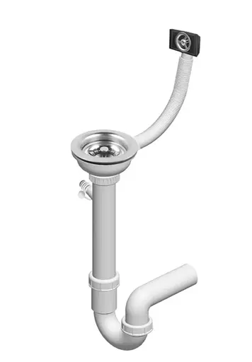 Кухонна мийка гранітна Rea Sten black ZLE-00106, Чорний - фото 4