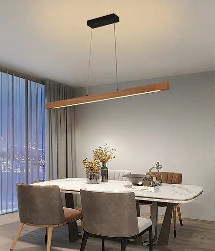 Светодиодная подвесная люстра MTD129, Цвет: Дерево