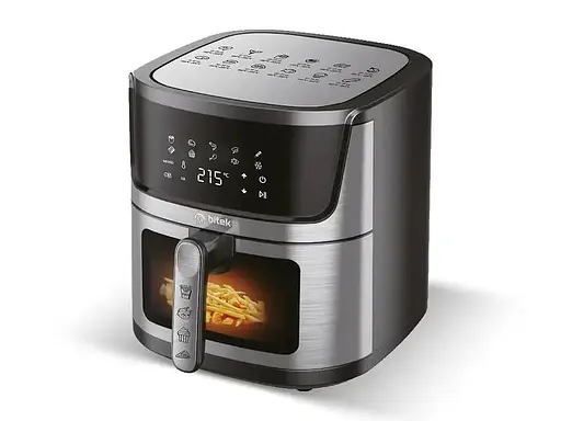Аэрофритюрница Bitek BT-5395 цифровая мультипечь 14 л 4800 Вт с сенсорным управлением, большая air fryer без масла - фото 3