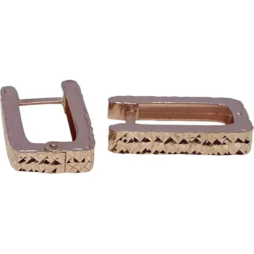 Золотые серьги Favoritum с алмазной гранью. 210178_А