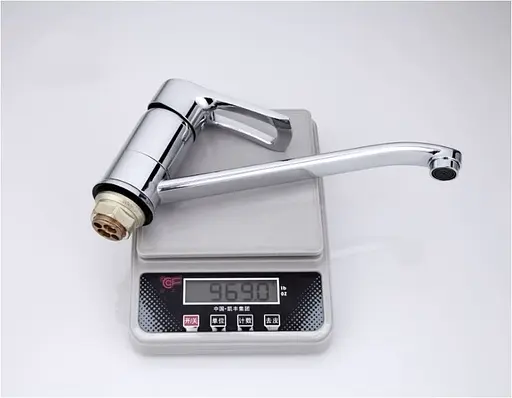 F4966 Змішувач для кухні латунь гайка картридж Ø40 Frap Хром - фото 3