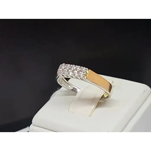 Серебряное кольцо Харьковская ювелирная фабрика с фианитами. 500431-ЗНР 17 - фото 3