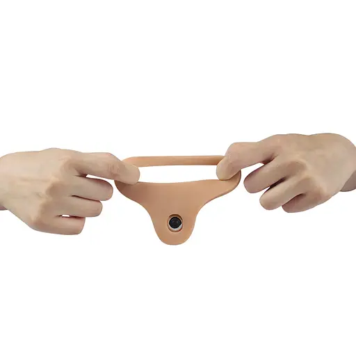 Насадка на пенис для двойного проникновения с вибрацией Lovetoy The Ultra Soft Double 17.8 см телесный - фото 6