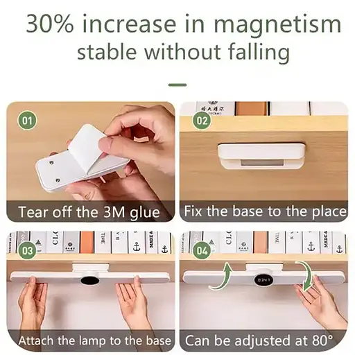 Портативна лампа B20 with clock 1800mAh White - фото 6