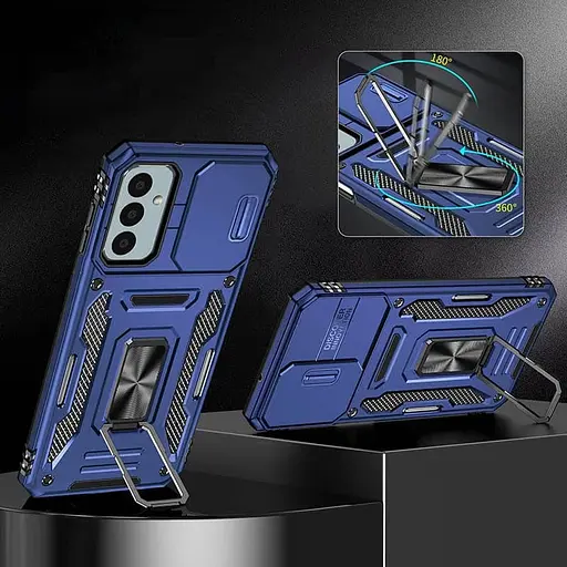 Чехол Epik ударопрочный Camshield Army Ring для Samsung Galaxy A36 5G/A56 5G Синий/Navy - фото 3