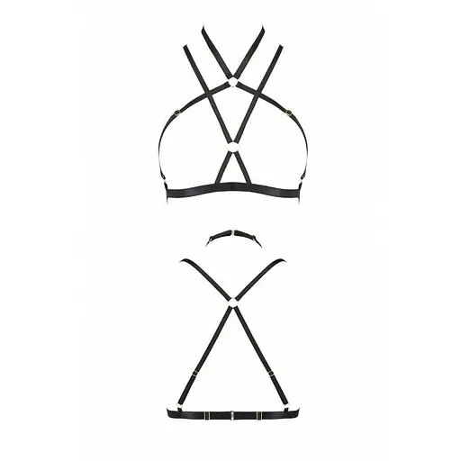 Портупея-стрепы KELIS BRA black - Passion Exclusive L/XL - фото 5