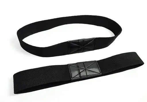 Лямки атлетические EasyFit для турника и перекладины черные (EF-0036) - фото 1