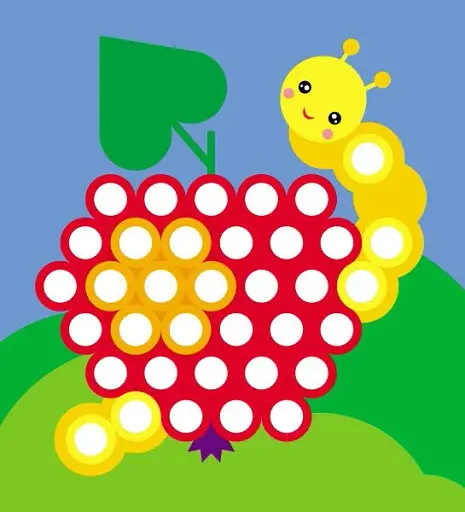 Мозаїка з наліпок. Кружечки - фото 7