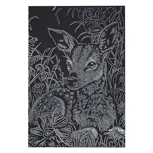 Гравюра А5 "Оленя" ГрА5с-31 економ варіант у пакеті 21 х 14,8 см