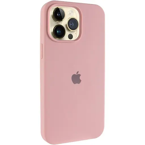 Чехол Epik Silicone Case AA Logo with MagSafe для Apple iPhone 15 Pro Max 6.7 Розовый/Pink Sand