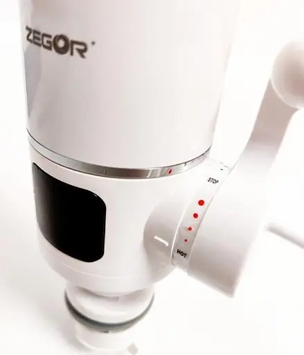 Проточний кран-водонагрівач на мийку Zegor EC-701 LED з ПЗВ 30412 - фото 7