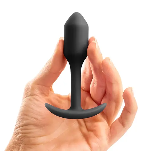 Анальна пробка B-Vibe Snug Plug 1, 8.6 см (чорний) - фото 4