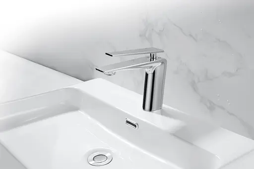 Смеситель для умывальника хром Nett ZH-33 Хром - фото 2