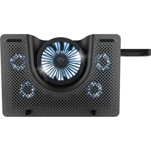 Підставка для ноутбуків Trust GXT 1125 Quno, до 17.3", BLUE LED, чорний - фото 12