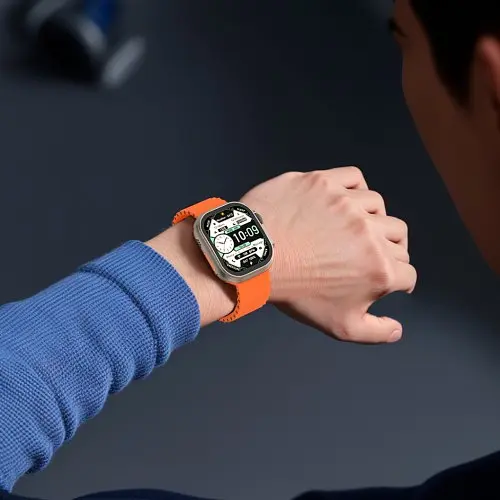 Смарт-часы XO M11Ultra Curved Screen 9th Generation Wireless Smart Talking Watch оранжевый - фото 3