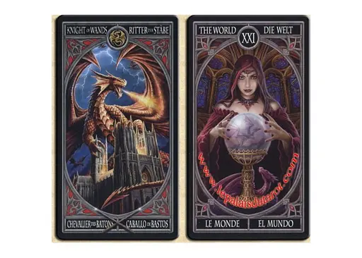 Карты Таро Fournier Готика (Gothic Tarot by Anne Stokes) (ВР_КТГ) - фото 4