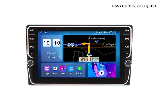Автомагнітола EasyGo M9-3-32 B QLED