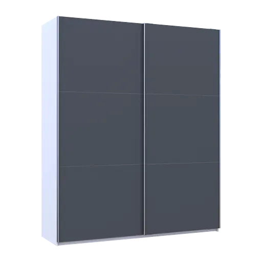 Шкаф купе Doros G-Caiser Белый/Графит 2 ДСП / 3 части 200х60х240 (42005229) - фото 5