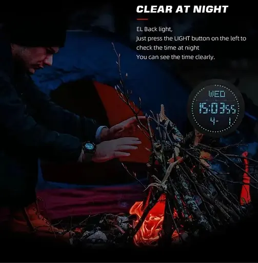 Тактические военные часы North Edge ALPS Carbon Fibre мужские серые - фото 7